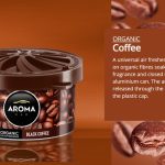 Sáp thơm ô tô mùi cafe Aroma Organic Pháp