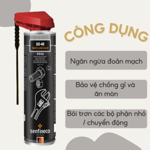 Xịt Bôi Trơn, Làm Sạch Và Bảo Vệ Bề Mặt Chi Tiết Senfineco 9940