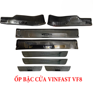 Ốp Bậc Cửa Trong Ngoài, Nẹp Bước Chân Titan Xe Vinfast VF8