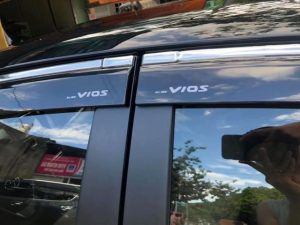 Vè Che Mưa Toyota Vios 2018-2021 Viền Inox