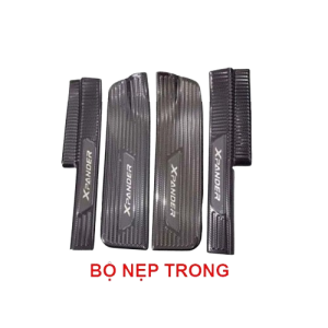 Ốp Bậc Cửa Trong Ngoài Mitsubishi Xpander 2018-2022 Vân Carbon