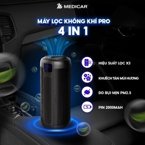 Máy Lọc Không Khí Medicar Pro 4 In 1 Tỏa Hương Tinh Dầu