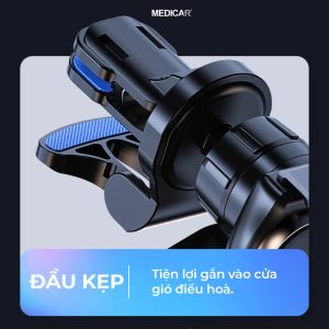 Giá đỡ điện thoại ô tô, kẹp điện thoại ô tô Medicar Version 2