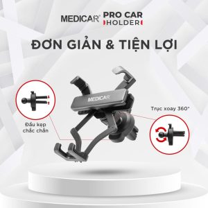 Giá đỡ điện thoại ô tô, kẹp điện thoại ô tô V1 Medicar