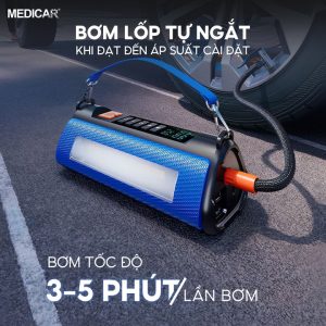 Máy Bơm Lốp Kích Bình Ô Tô 4 Trong 1 Medicar