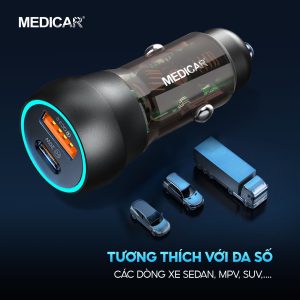 Tẩu Sạc Nhanh Ô Tô 38W Medicar