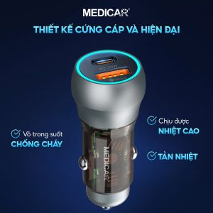 Tẩu Sạc Nhanh Ô Tô 38W Medicar