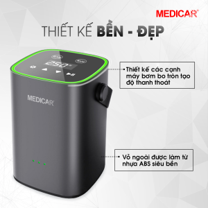 Máy bơm lốp ô tô mini Medicar 