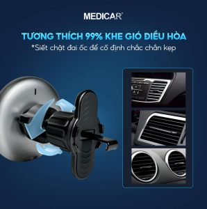 Giá Đỡ Sạc Nhanh Không Dây Cho Điện Thoại Gắn Ô Tô Medicar V3